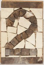 Mosaico Número 2 Nobre 15X10cm