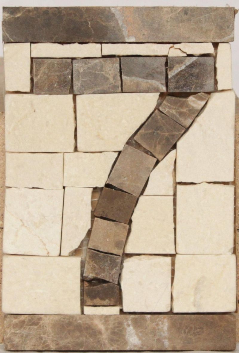 Mosaico Número 7 Nobre 15X10cm
