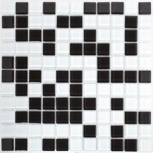 Pastilha De Vidro Van Gogh 30X30 Mescla Preto e Branco Peça