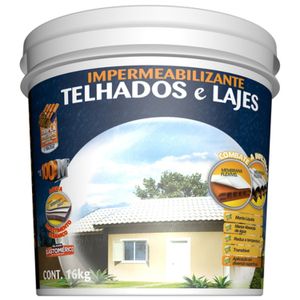 Tinta Impermeabilizante Para Telhados e Lajes Cerâmica 16Kg