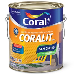 Tinta Esmalte Coral Acetinado Base D'água Branco 3,6L