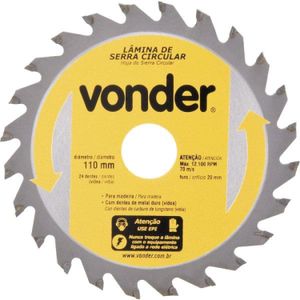 Disco de Corte Vonder 24DT 110X20mm