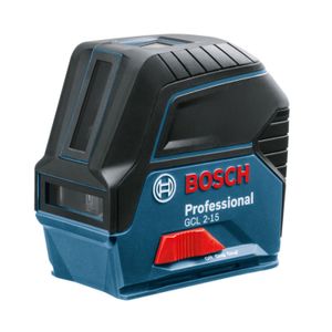 Nível a Laser Bosch GCL 2-15 15m com pontos de prumo e suporte
