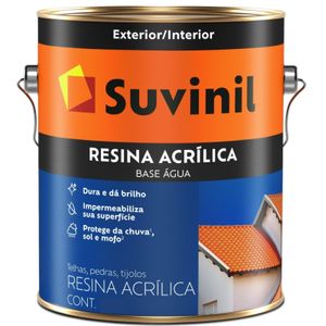 Resina Suvinil Pedra Tijolo Base Água Incolor 3,6L