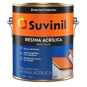 Resina Suvinil Pedra Tijolo Telha Base Água Branco 3,6L