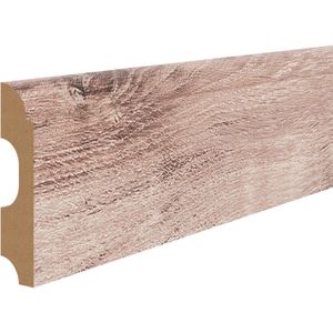 Rodapé Para Piso Laminado Durafloor Clean Carvalho Dover Studio 210x1,8x8cm Peça