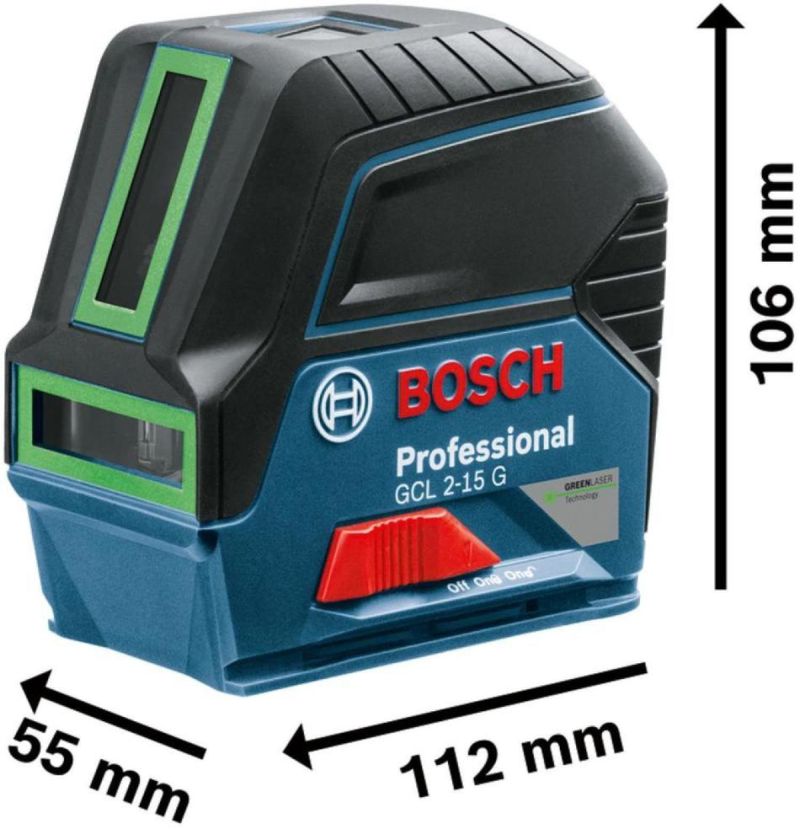 NIVEL-A-LASER-VERDE-BOSCH-GCL-2-15-G-15M-COM-PONTOS-DE-PRUMO