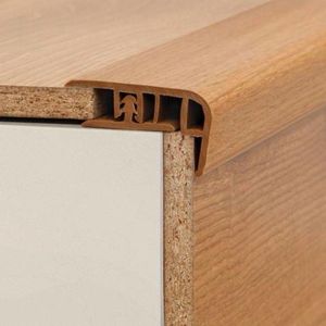 Perfil Frontal Escada Para Piso Laminado Eucafloor Tecno Cor 17 1,80m