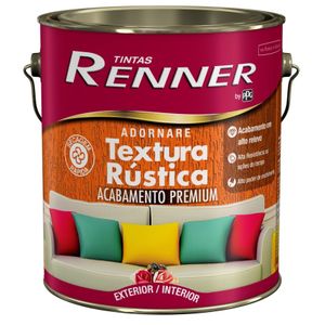 Textura Renner Adornare Rústica Branco Base Pastel 3,2L