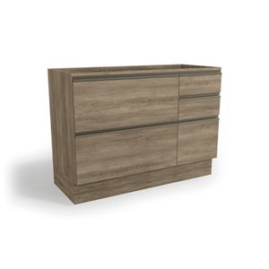 Balcão de Pia 1 Porta 4 Gavetas G746 Maxxi Kappesberg Nogal 120cm