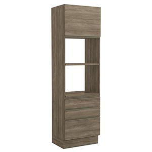Torre Quente 1 Porta 3 Gavetas G750 Maxxi Kappesberg Nogal 70cm
