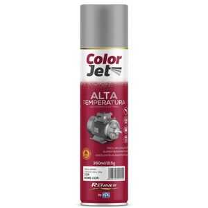 Tinta Spray Color Jet Alta Temperatura Alumínio Fosco 350ml