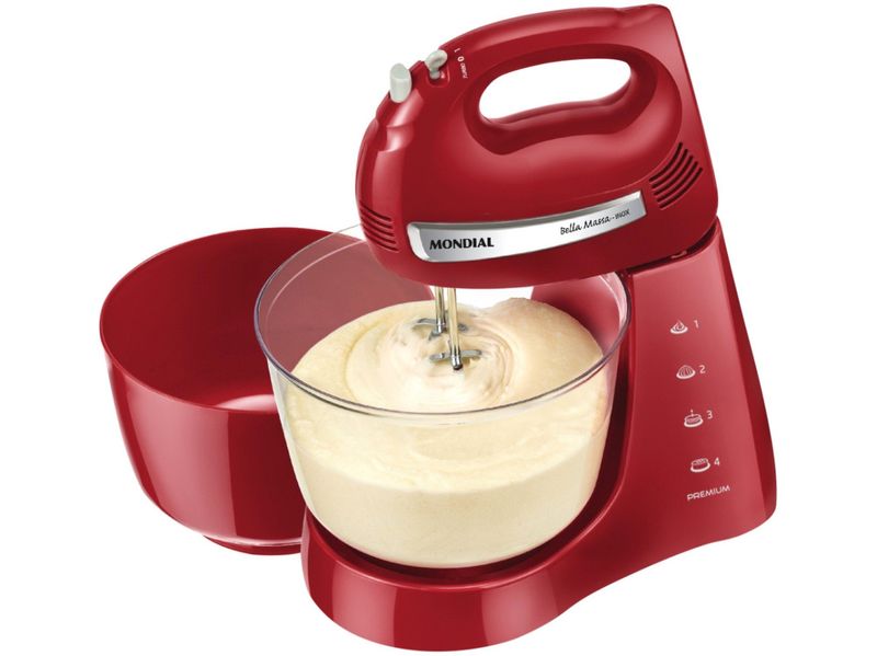 BATEDEIRA-MONDIAL-BELLAMASSA-B29NP-VERMELHA-220V