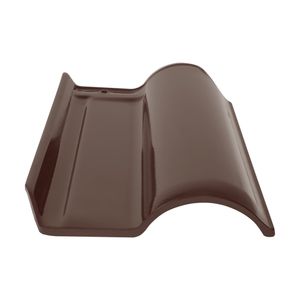 Telha Cerâmica Cejatel Esmaltada Wave Onda Dupla Face Bordô