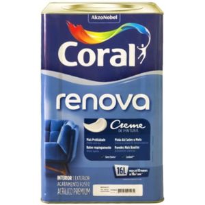 Tinta Acrílica Coral Renova Fosco Branco 16L