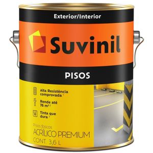 Tinta Para Piso Acrílica Suvinil Fosco Azul 3,6L