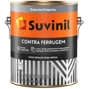 Tinta Esmalte Suvinil Brilhante Contra Ferrugem Azul Del Rey 3,6L