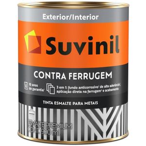 Tinta Esmalte Suvinil Brilhante Contra Ferrugem Azul Del Rey 900ml