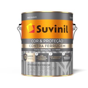 Tinta Esmalte Suvinil Brilhante Contra Ferrugem Branco 3,6L