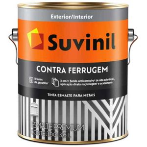 Tinta Esmalte Suvinil Brilhante Contra Ferrugem Verde Colonial 3,6L