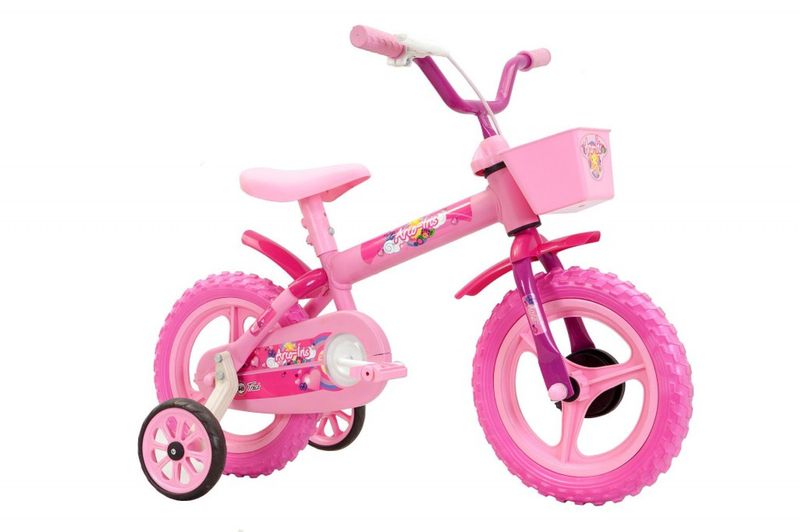 BICICLETA-ARO-12-INFANTIL-TRACK-BIKES-ARCO-IRIS-ROSA-E-FUCHIA