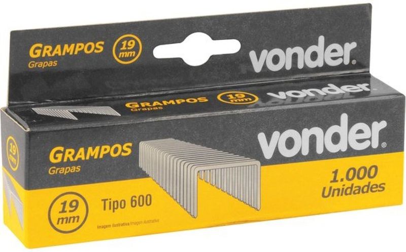 GRAMPO-PARA-GRAMPEADOR-VONDER-19MM-GPE-916-CAIXA-COM-1000-PECAS