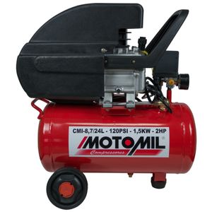 Compressor de Ar Motomil CMI-8,7/24 BR 120LBS 2HP 110V/220V