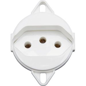 Tomada Tramontina 2 Polos e 1 Tomada 20A/250V Para Tampa Piso 57111/096