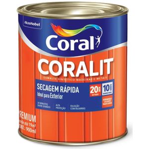 Tinta Esmalte Coralit Seca Rápido Azul Del Rey 900ml