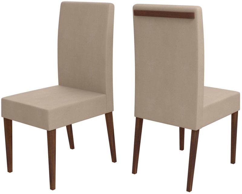 Cadeira Oeste Móveis Bella Imbuia 42x100x56cm
