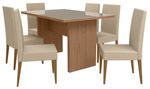 MESA-DE-JANTAR-6-LUGARES-OESTE-MOVEIS-ATENAS-TAMPO-DE-VIDRO-COM-6-CADEIRAS-TEXAS-MEL-LOURO-E-BRANCO