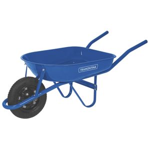 Carrinho de Mão Tramontina Caçamba Metál Pneu com Câmara Azul 50 Litros
