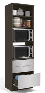 TORRE-QUENTE-2-FORNOS-2-PORTAS-3-GAVETAS-H770-NOX-KAPPESBERG-ONIX-E-STEEL-70CM