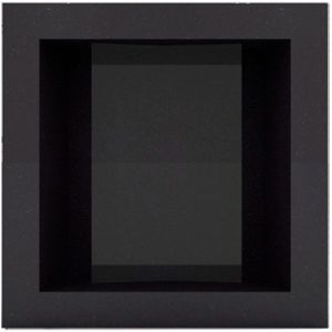 Nicho Decorativo Para Banheiro em Porcelanato Black Polido 36x36x11cm