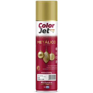 Tinta Spray Color Jet Metálico Grafite Preto 400ml