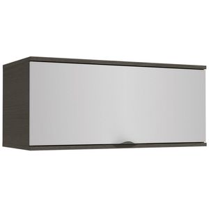 Armário Aéreo 1 Porta Basculante H789 Nox Kappesberg Onix e Steel 80cm