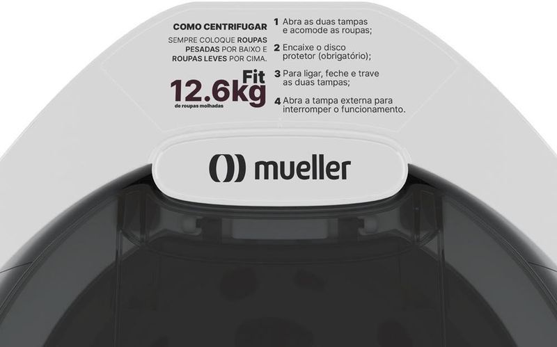 CENTRIFUGA-DE-ROUPAS-MUELLER-FIT-42KG-BRANCO-220V