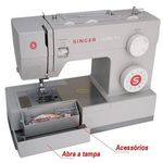 MAQUINA-DE-COSTURA-SINGER-FACILITA-4423-CINZA-110V