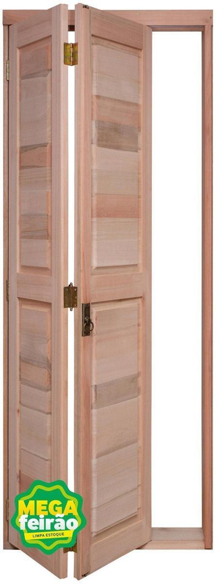 Porta-de-Madeira-Eucalipto-Pantografica-Camarao-EWKP39-75x213x14cm-Esquerda-2-Folhas