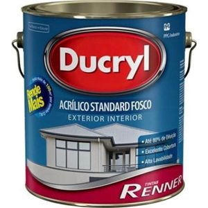 Tinta Acrílica Ducryl Renner Fosco Chocolate 3,6L