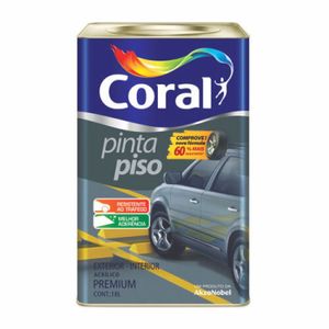 Tinta Para Piso Coral Vermelho Segurança 18L
