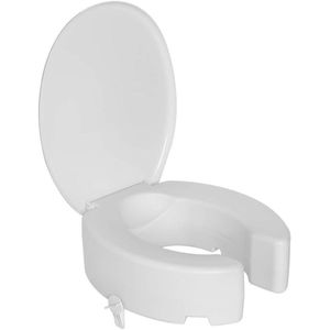 Assento Sanitário Elevado Astra 13cm Com Trava TAE13T/K Com TPK Branco