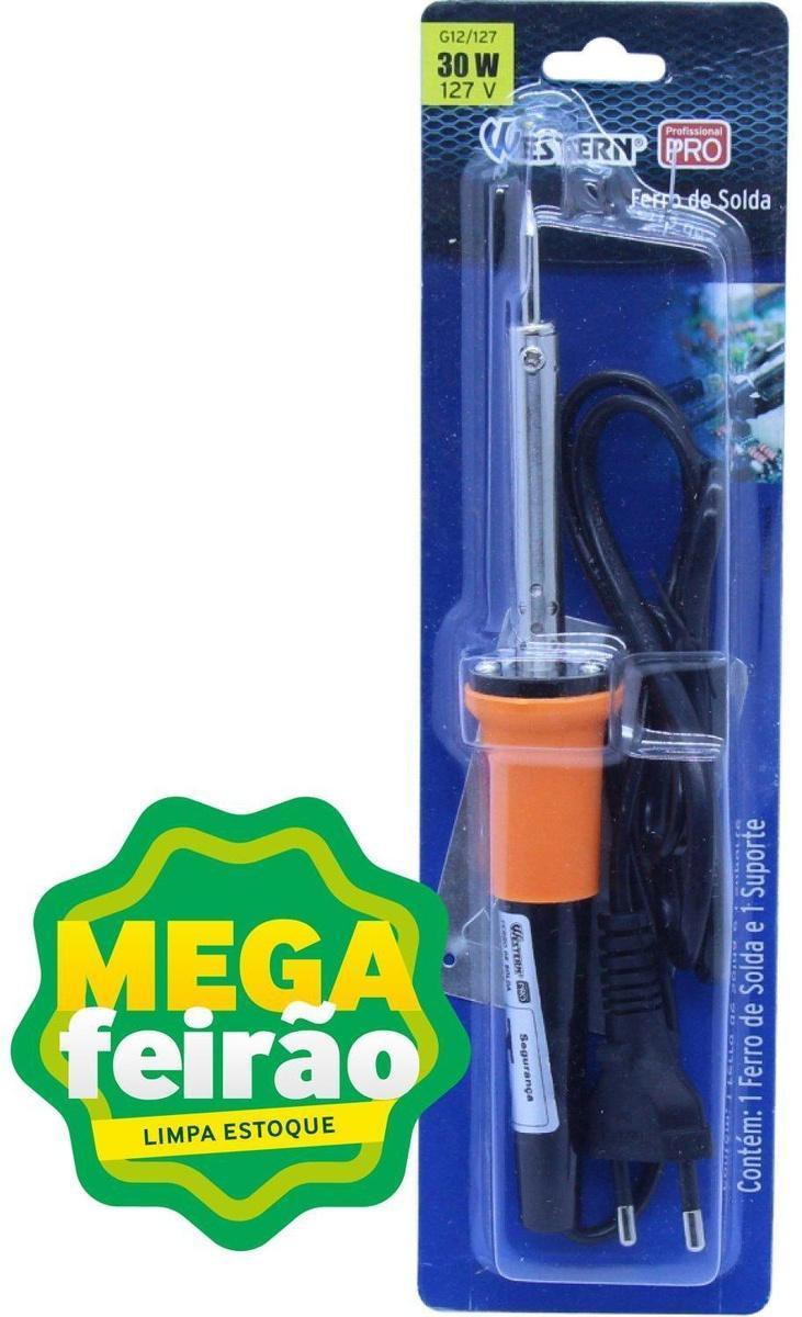 Ferro-de-Solda-Estanho-Eletrico-Western-G12-30W-110V