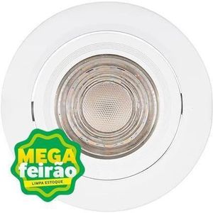 Spot LED de Embutir Direcionável Smart Redondo 5W 3000K a 6000K Gaya 9814 Branco Bivolt