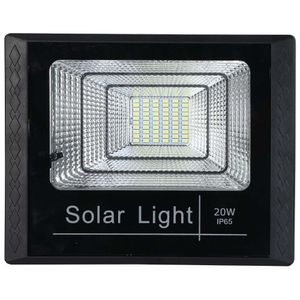 Refletor Solar Retangular Solar 20W 6500K (Branca) Abs Gaya 9668 Preto Solar