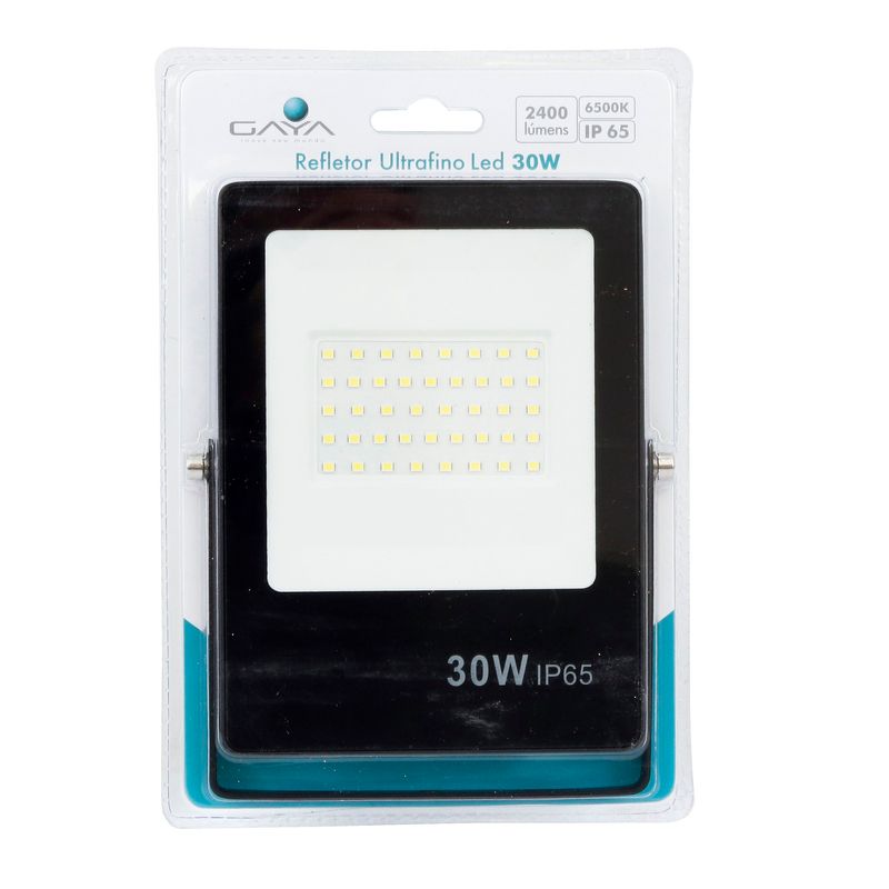 REFLETOR-ULTRAFINO-RETANGULAR-30W-6500K-LED-GAYA-9381-PRETO-BIVOLT