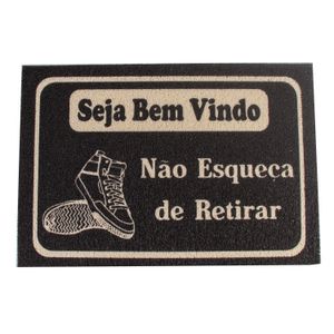 Capacho Estampado Euro Mats Seja Bem Vindo Vinil 5mm