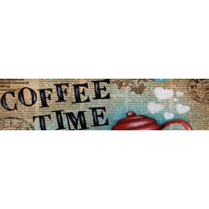 Passadeira Tapete Euro Mats Coffe Time Vinil 5mm 120x40cm