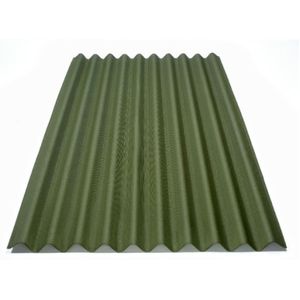 Telha Ecológica de Fibra Vegetal Onduline Clássica Fit Verde 3mm 2,00x0,75m