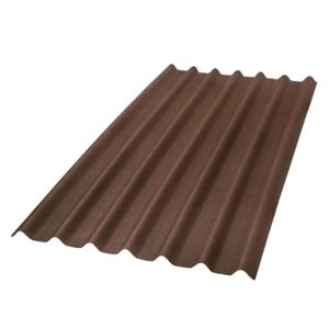 Telha Ecológica de Fibra Vegetal Onduline Stilo Marrom 3mm 2,00x0,96m